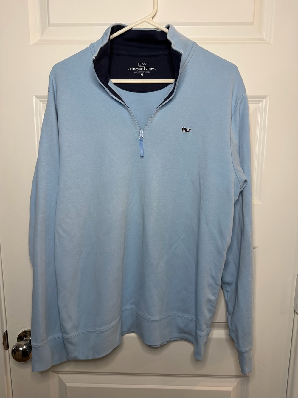 Vineyard Vines Men's Light Blue Quarter-Zip